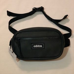 NWT Adidas Black Suede Waist Pack/ Fanny Pack